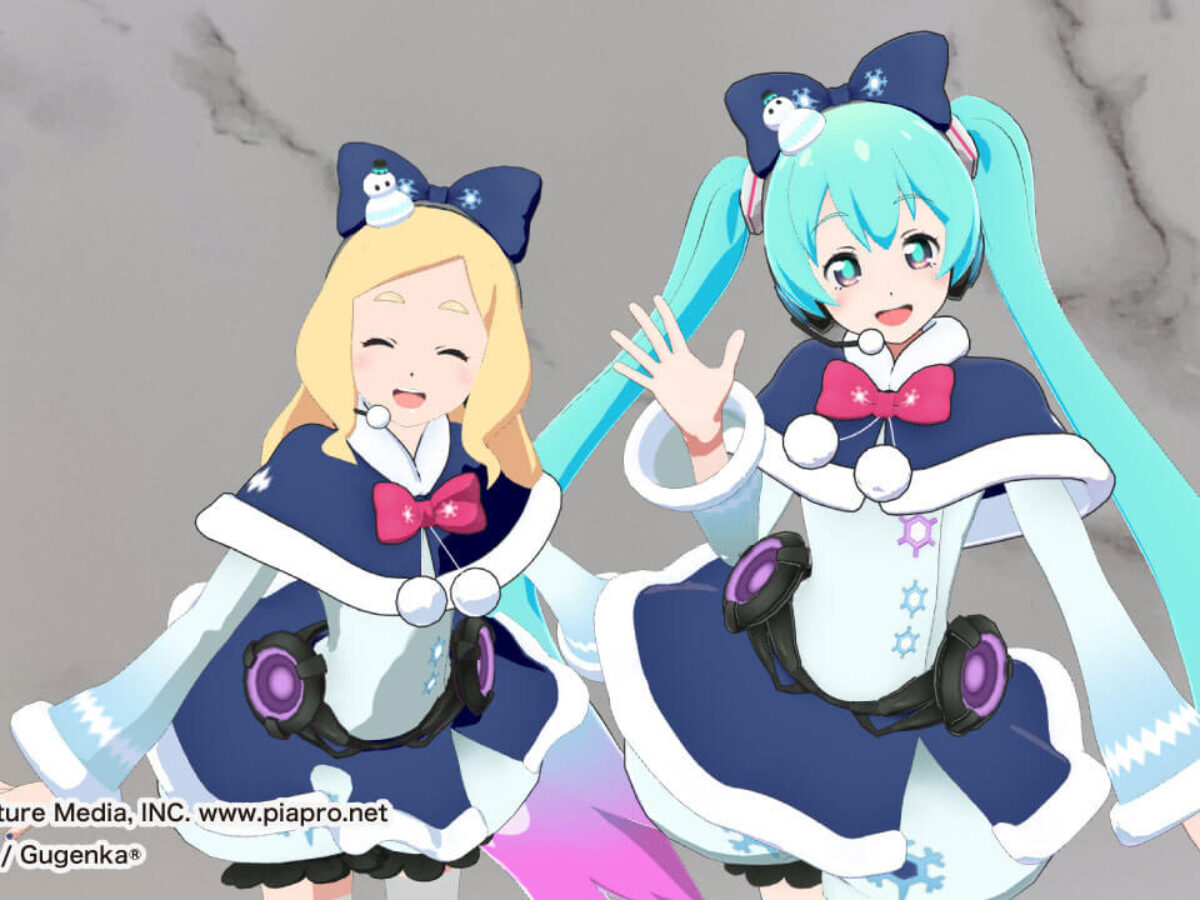 MIKU LAND β Snow World 2021」初音ミクと東雲めぐのデジタル