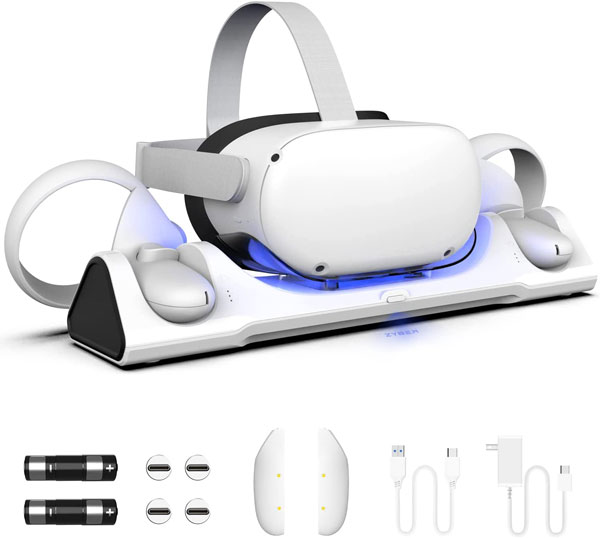  QUEST 2 256GB +充電ドッグ+ストラップ 3点セット Amazon.co.jp: Alcopanda 充電ドック Meta Quest 2用 VR充電
