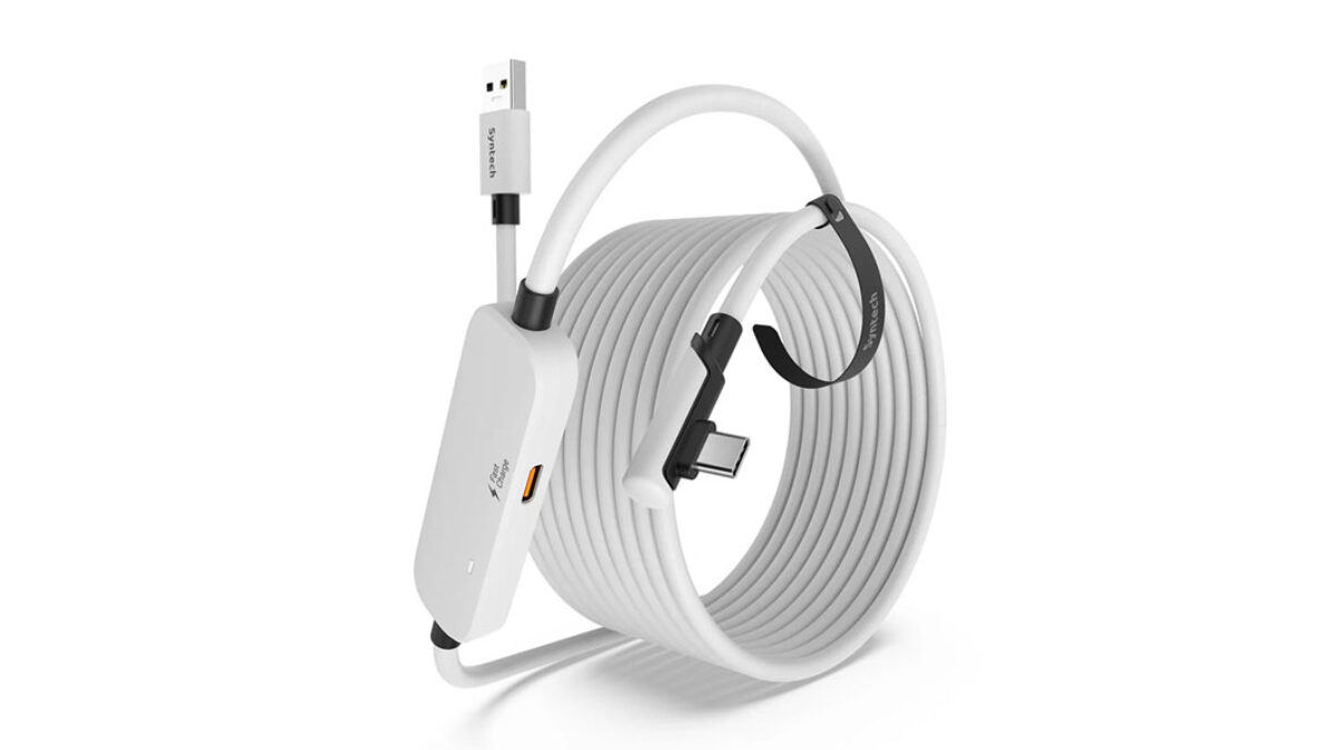 Meta Quest3でも有線データ通信と給電を両立「Syntech 急速充電