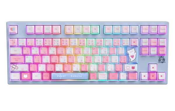 結城さくな×AMICISゲーミングキーボード、マウスパッド、特典カードセット レビュー】結城さくなコラボゲーミングキーボードはただのファン