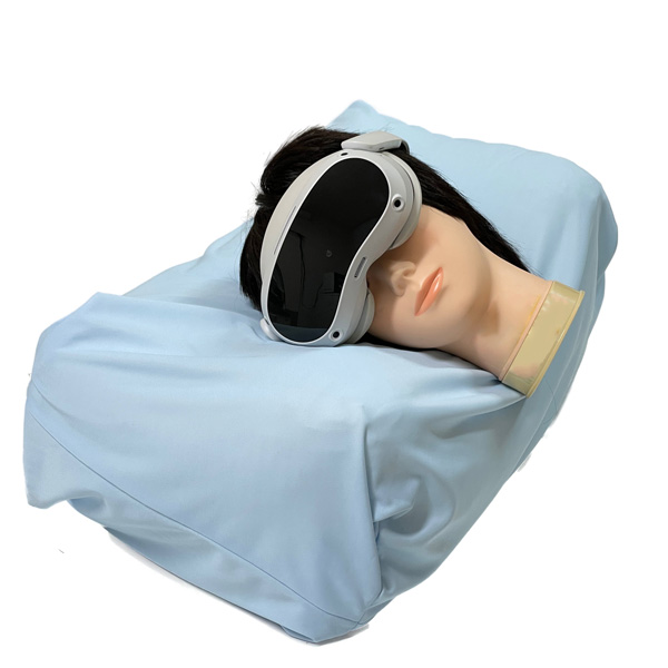 フレンドを見ながら添い寝できる。横寝用VR睡眠まくら「ぶいすいーと