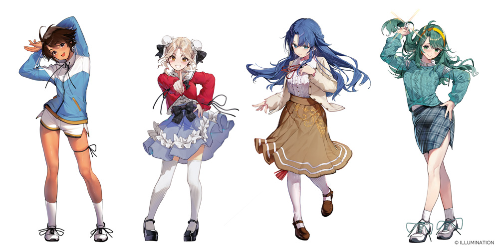スーパーリアル麻雀VR アクリルスタンド 4人セット 伝説の脱衣麻雀がVRで蘇る『スーパーリアル麻雀 Venus Returns』開発