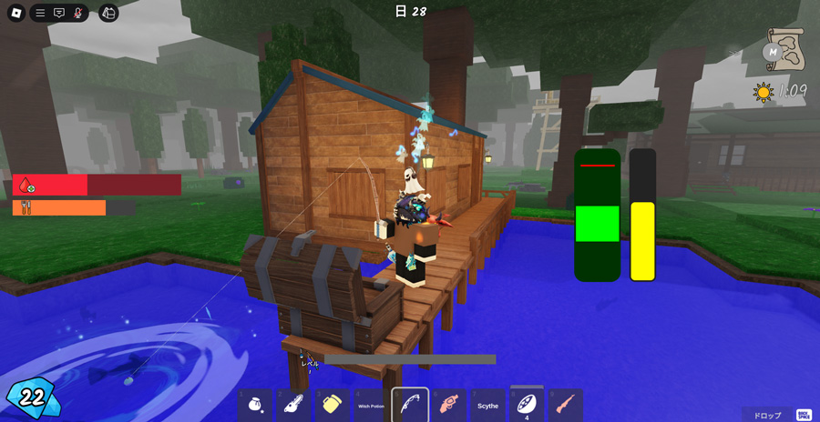 「99 Nights in the Forest」で釣りを体験してみた