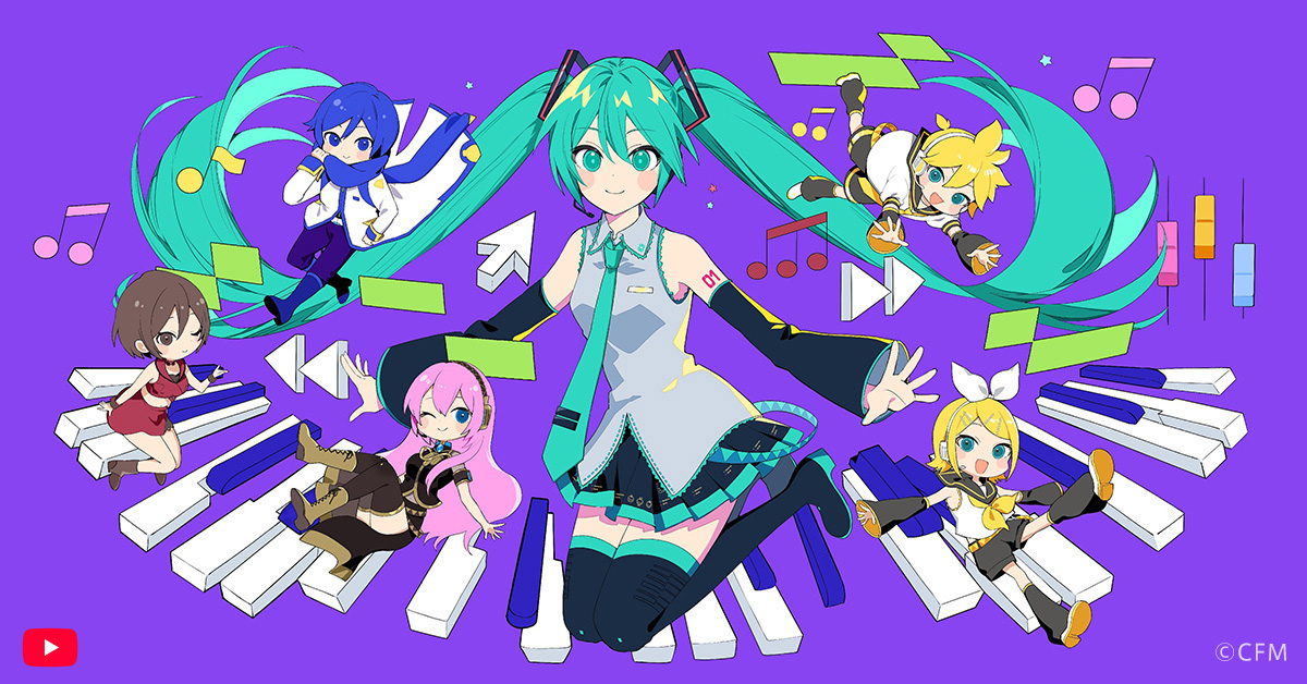 YouTubeロゴが3月9日限定で『初音ミク』仕様に！“ボカロ文化”特番にも出演