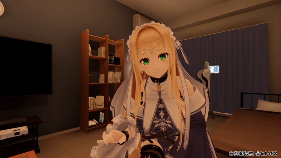 【VRな彼女】新機能「VRMヒロイン機能」シーン4